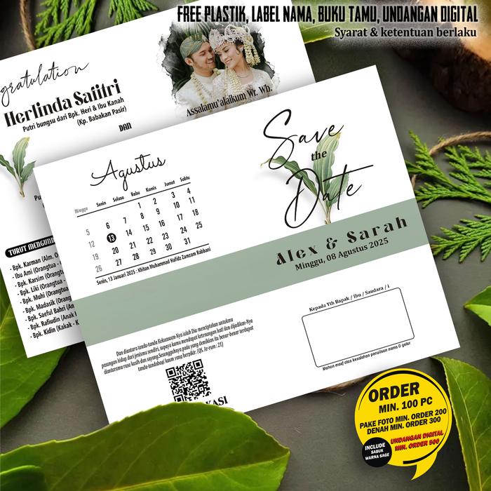 Gambar (100Pcs) COD Undangan Pernikahan Khitanan Sabuk Murah 23 x 19 cm Include Plastik & Label Nama Bonus Undangan Digital Video ( 100pc ) - BGS 001 dari Gema warna undefined Tokopedia