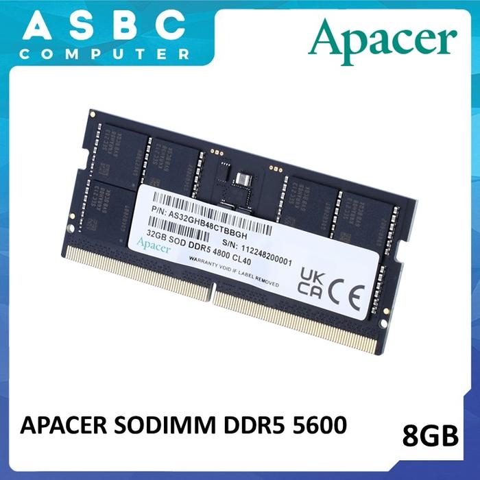 Apacer DDR5 5600MHz SODIMM 32GB(16GB2枚組) Apacer DDR5 5600MHz