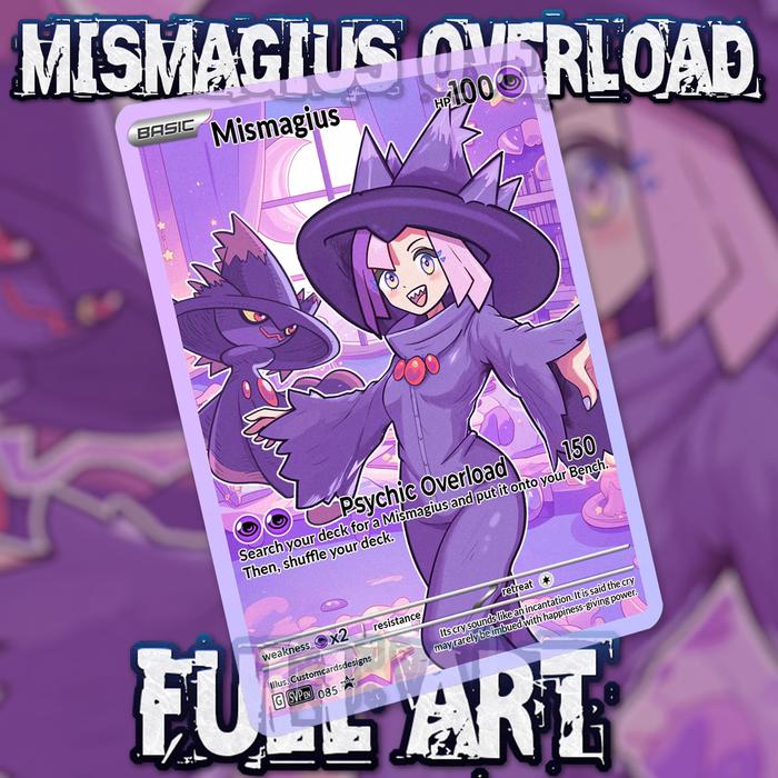 mismagius pokemon card holographic - 212/193 - Paldea Evolved - Illustration Rare Evolves from Misdreavus Type Pokemon Card Mismagius Holo Rare