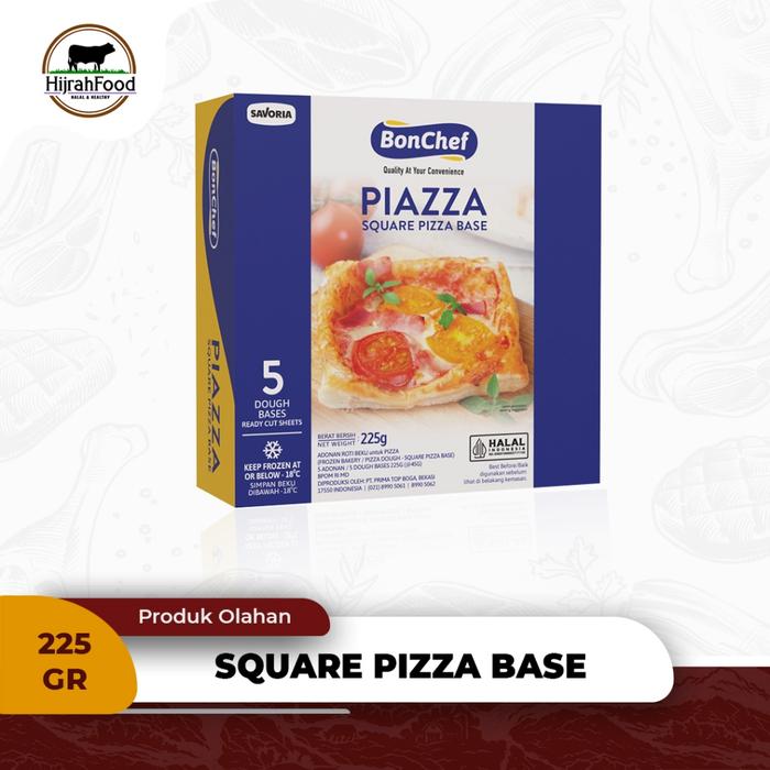 Gambar Bonchef Square Pizza Base | Piazza Mini Pizza Dough - 225 gr (5 pcs) dari Hijrahfood Meatshop undefined Tokopedia