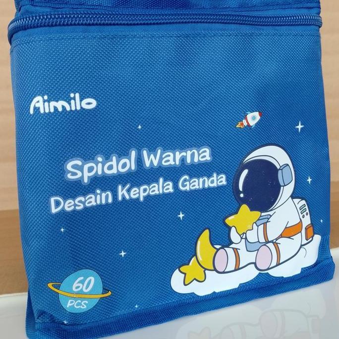 Gambar AIMILO SPIDOL WARNA SET / 1 SET SKETCH MARKER 48 / 60 / 80 WARNA - 60 PCS ASTRONOT dari Pusat Pilihan Terpercaya1 undefined Tokopedia