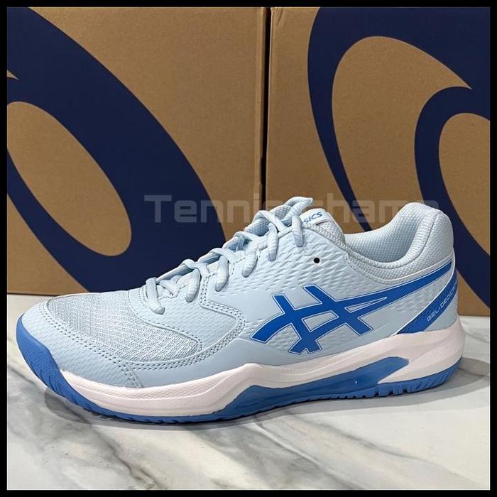 Gambar Tenis Sepatu Tenis Asics Gel Dedicate 8 Light Blue Coast/Tennis Shoe Asics Original Women Original Best Quality - 37 dari saniahhsani undefined Tokopedia
