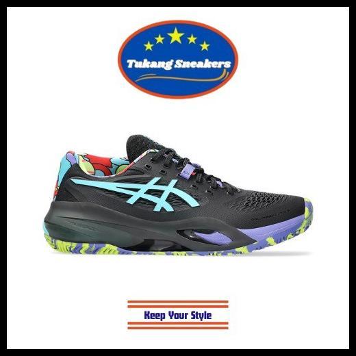Gambar Tenis Sepatu Tenis Pria Asics Gel Resolution X Padel L.E. Black Energy Aqua 141A50302 Original Best Quality - 44.5 dari saniahhsani undefined Tokopedia