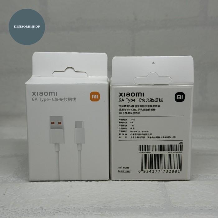 Gambar Kabel Charger Xiaomi 6A Type C Cable data Support 67W 33W Turbo Max Mi Turbo dari Desesoris Shop undefined Tokopedia