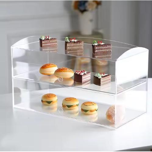 Gambar Akrilik Etalase Makanan | Display Kue Akrilik | Display Roti - Type DK03 - 40x21x28.5cm dari AkrilikDisplay undefined Tokopedia