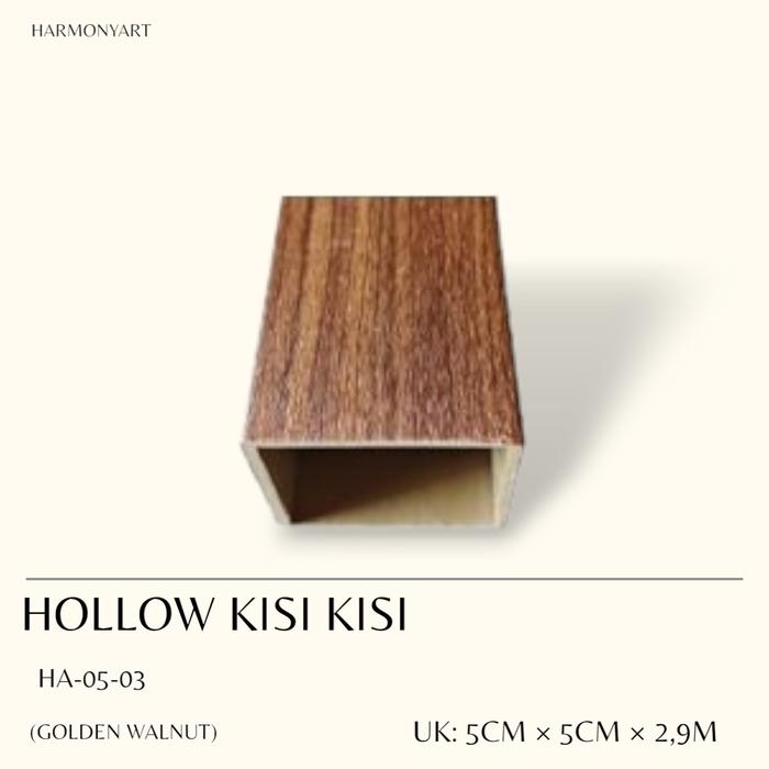 Gambar HA- HOLLOW KISI KISI WPC KOTAK PEMBATAS DINDING 5CM X 5CM & 10CM X 5CM - HA-05-04 dari HarmonyArt undefined 4 Tokopedia