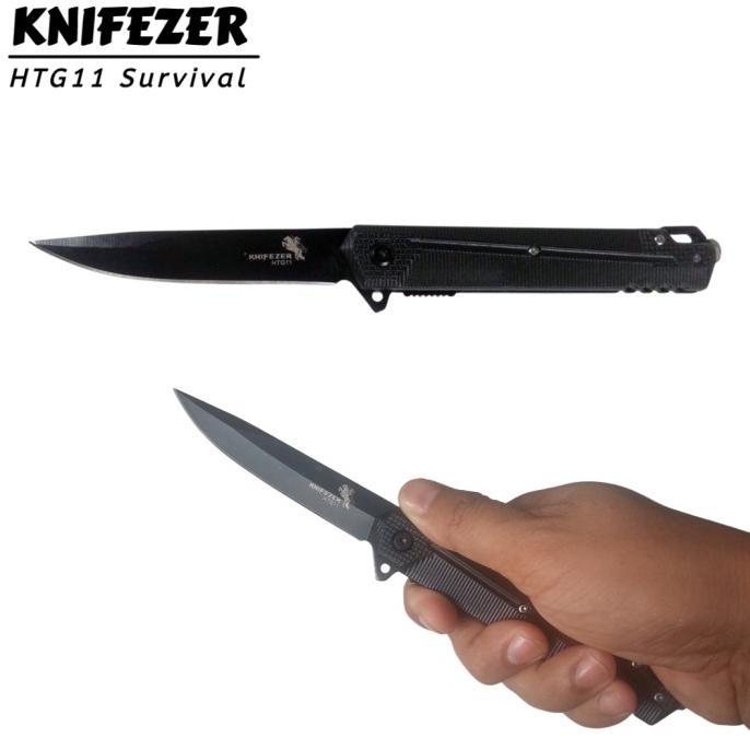 Gambar pisau saku lipat stainless pocket knife browning aminaifu survival - HTG11 dari floverflo undefined Tokopedia