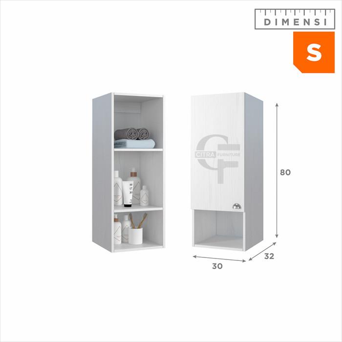 Gambar SHUMO Kabinet Gantung Kamar Mandi minimalis - S, DIRAKIT dari Citra furniture undefined Tokopedia