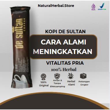 Gambar Kopi De Sultan Original 10 Sachet - Obat Herbal Vitalitas Pria Terpercaya & Tahan Lama - 1 Sachet dari NaturalHerbal Store undefined Tokopedia