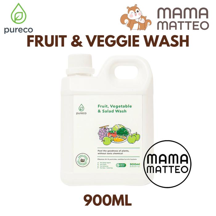 Gambar Pureco Fruit Vegetable and Salad wash 900mL - Veggie 900ML dari mamamatteoid undefined Tokopedia