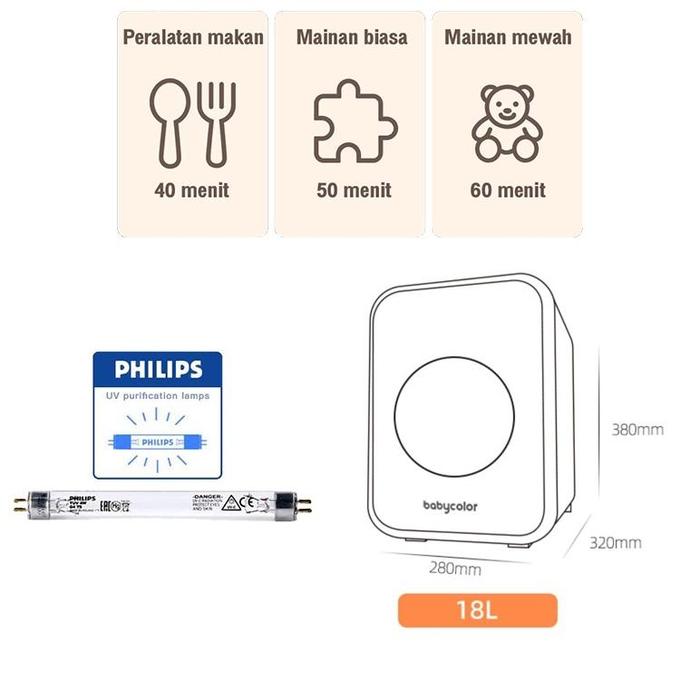 Gambar NEW Tatajoy 3 in 1 Sterilizer Botol Bayi UV LED Sterilizer Baby Bottle Dryer Steril Dan Pengering UV-C& Disinfection Cabinet Box Feeding Bottles Home Disinfection [terbaik][terlaris] - 18L dari Elektronik Young shop undefined Tokopedia