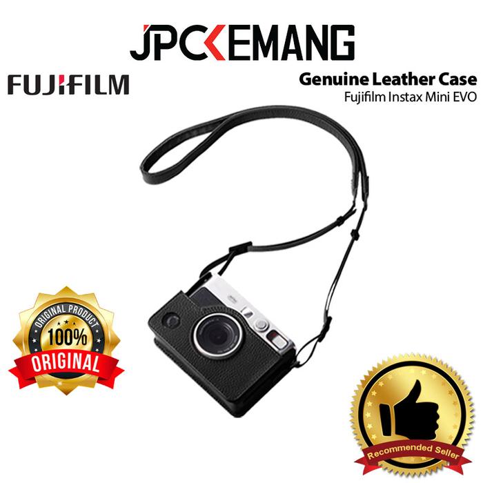 Gambar Fujifilm Instax Mini EVO Genuine Leather Case Fuji Instax Mini EVO Protective Casing ORIGINAL - Black dari JPC Kemang undefined Tokopedia