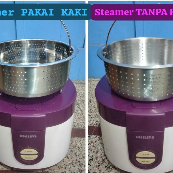 Gambar Ready !!!!!! Sarangan Steamer Berbahan Stainless Steel Low Carbo Utk Rice Cooker Philips 3116 - Pakai Kaki dari akm yusop undefined Tokopedia