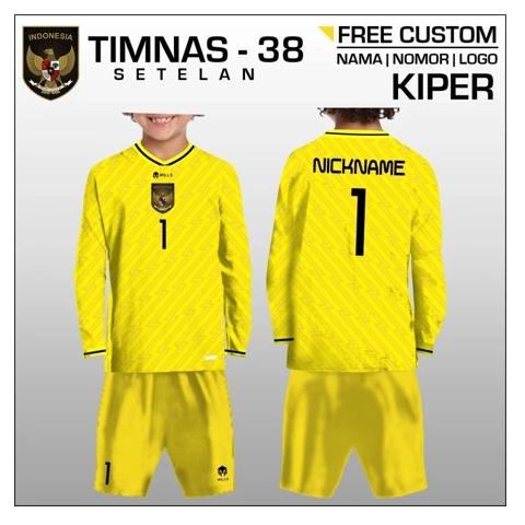 Gambar Setelan kaos jersey timnas indonesia anak baju bola timnas piala dunia U20 2023 lengan panjang - Kuning, 0 dari Toko Tyui undefined Tokopedia