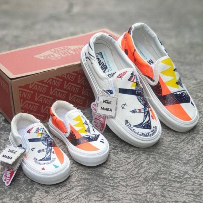 Gambar Readyy[[ Sepatu Anak Vans Moma Cream Slip On Sepatu Anak Laki Laki Perempuan - Moma Cream, 21 dari lilissumiati undefined Tokopedia