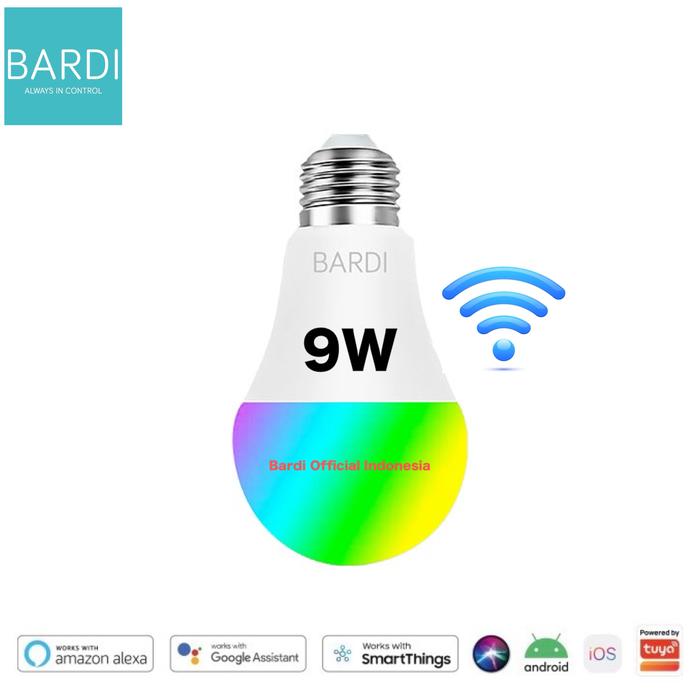 Gambar BARDI Smart Light Bulb 9W RGBWW dari OfficialBrandSmartHomeYogyakarta undefined Tokopedia