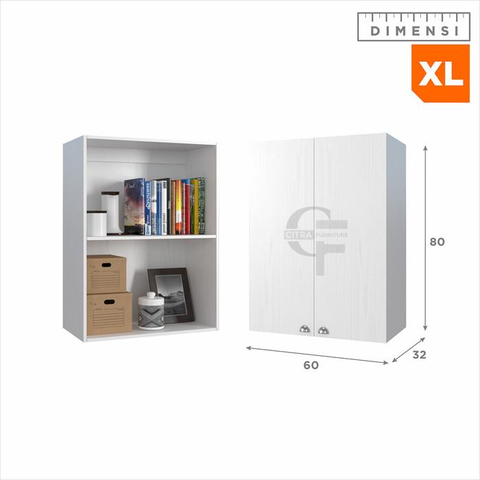Gambar SHUMO Kabinet Gantung Serba Guna Minimalis - XL, DIRAKIT dari Citra furniture undefined Tokopedia