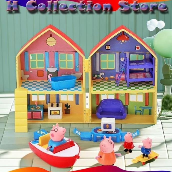 Jual PROMO MAINAN RUMAH RUMAHAN PEPPA PIG PIGGY'S HOME HADIAH KADO