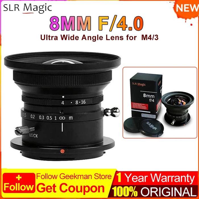Jual Impor SLR Magic 8mm F/4 Ultra-Wide Cine Lens Manual Focus