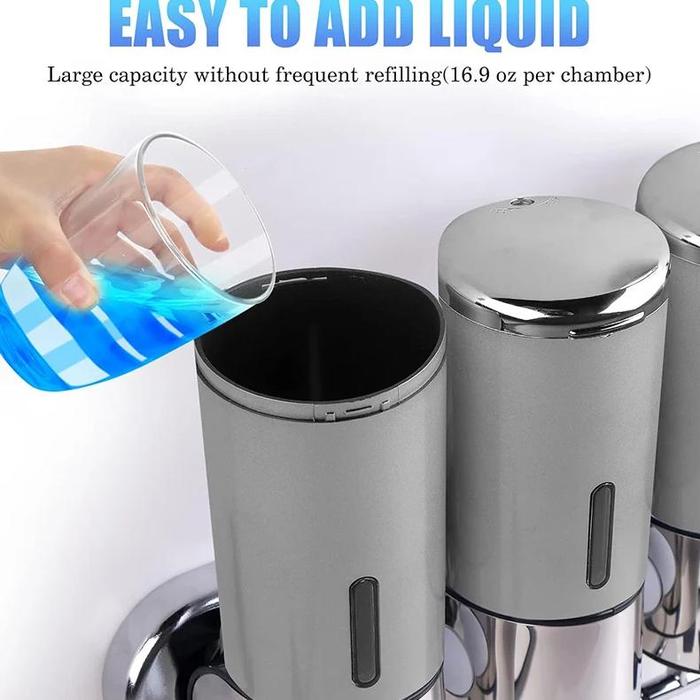 Gambar Shower Shampoo Soap Dispenser Bathroom Kitchen Accessories Soap Pump Shampoo and Conditioner Dispenser dari Tigress Store undefined Tokopedia