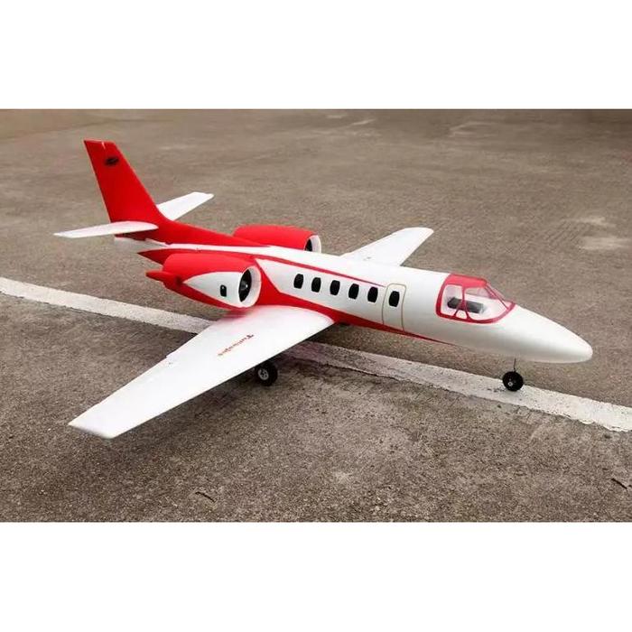 Jual Baru Dynam Electric RC Plane Cessna 550 Twin 64mm EDF Jet PNP