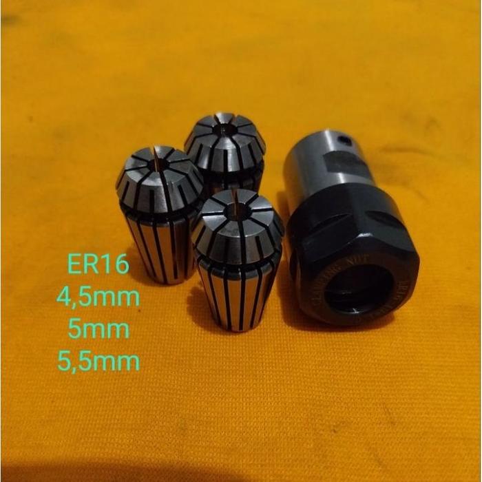 Gambar Chuk Dan Collet Er16 Untuk Bubut Klep Motor - Tampa jig, Er16 dari HJ.id store undefined Tokopedia