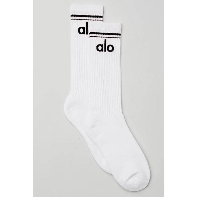 Gambar Alo Unisex Throwback Sock - Putih, S dari Eleganista shop undefined Tokopedia