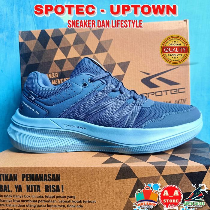 Gambar SPOTEC UPTOWN Sepatu Lifestyle dan Sneaker Casual - Biru Muda Biru, 39 dari NETSHOP93 undefined Tokopedia