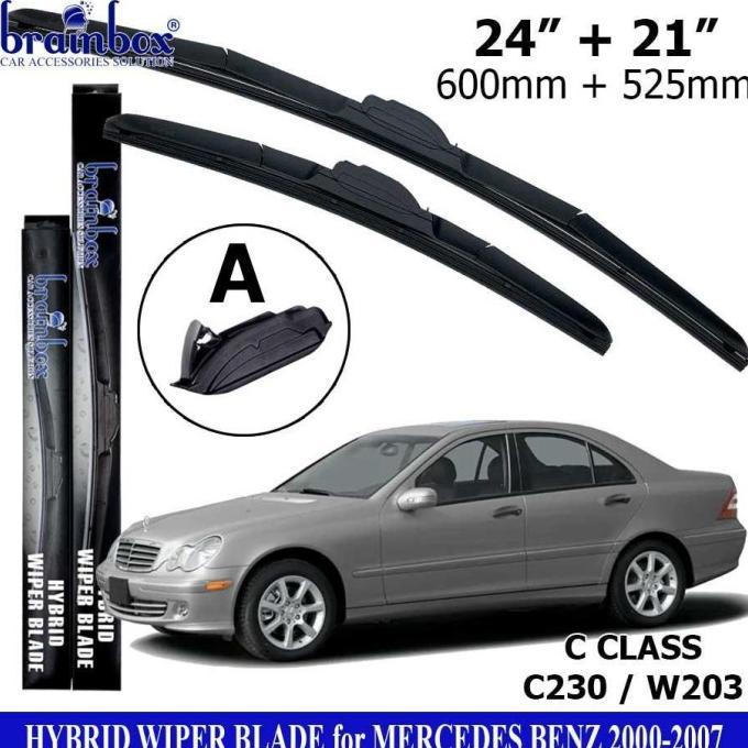Gambar High Quality Hybrid Wiper Blade Mercedes Benz C230 W203 Wiper Mobil - Type A dari arunikha store id undefined Tokopedia