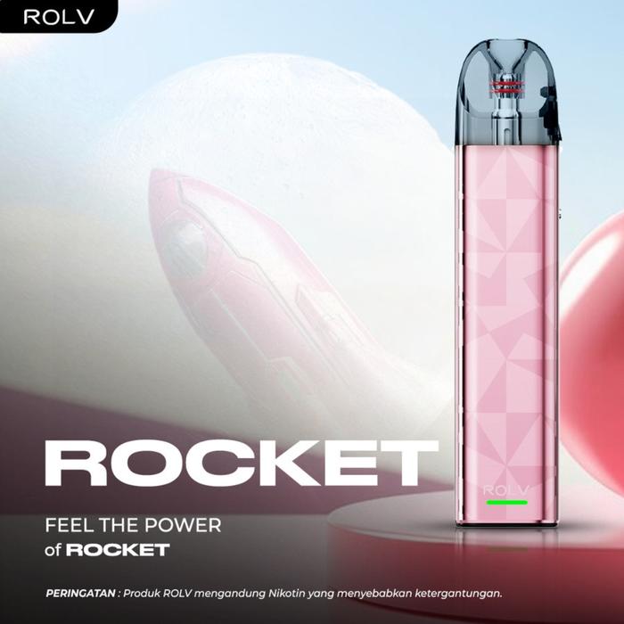 Gambar ROLV ROCKET Pod Kit 30W 1000mAh 2ML Capacity Aluminium Alloy Laser Engrave Anodized Pods System Authentic by SWEET and SMOOTH - PINK dari uNics VapeStore undefined Tokopedia