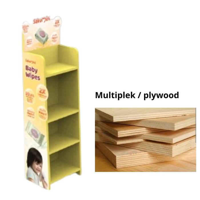 Gambar Rak Counter Display / Rak Display Custom - Multiplek dari sibooth undefined Tokopedia
