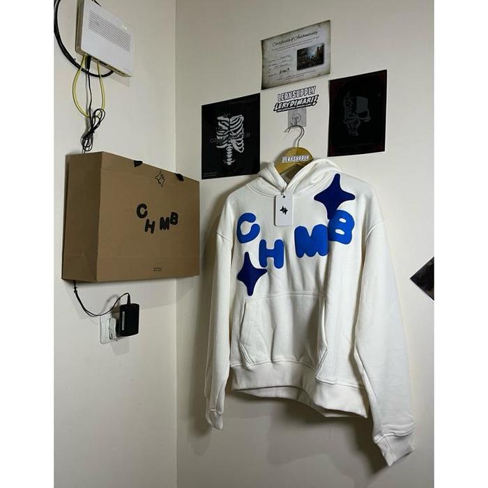 Gambar [ORIGINAL & MURAH] SARUNG CHMB | HOODIE CHMB CHAMBRE DE LA VAIN BEDS STAR WHITE BLACK BROWN / CHMB x THANKSINSOMNIA / MASKING TAPE / NO IDEA / BASIC BLACK WHITE / SWEATPANTS CHMB BLACK WHITE - BEDS STAR WHITE, M dari Gilga star undefined Tokopedia