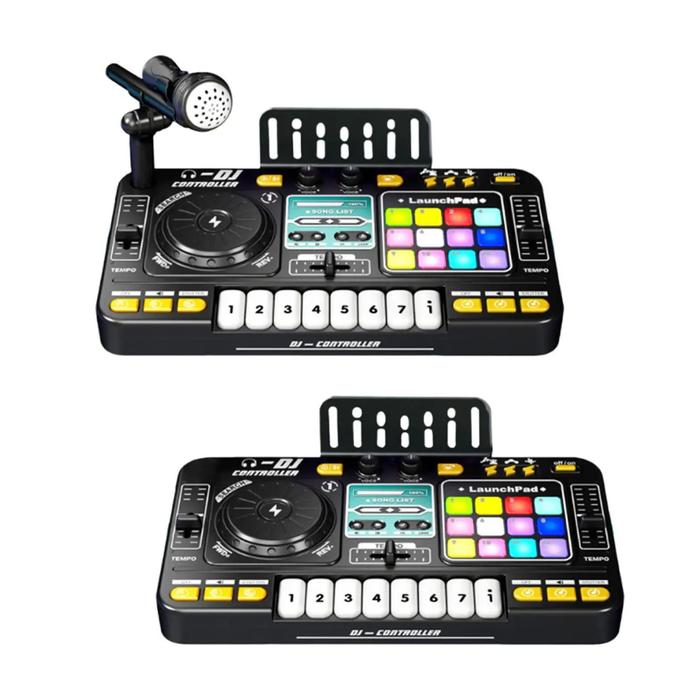 Gambar Sale Kids DJ Mixer Toy with Lights Educational Birthday Gift Interactive Preschool Built in Mic Musical Instrument Toy DJ Party Mixer dari Daily Hobby undefined Tokopedia