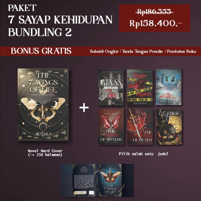 Gambar PREE ORDER - BUKU NOVEL - THE 7 WINGS OF LIFE - BUMI FIKSI MEDAN - 7SYP KHDPN BDL2 dari Bumifiksimedan001 Kota Medan Tokopedia