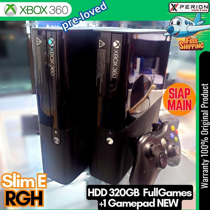 Jual XBOX 360 Slim E RGH HDD TB Full Games Aurora siap main