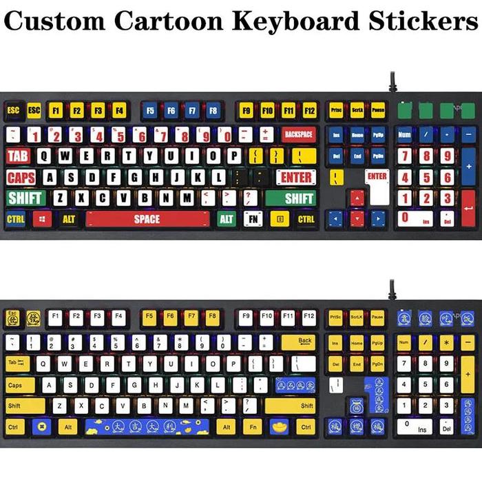 Gambar Desktop Mechanical Keyboard Keycap Key Custom Sticker 104 108 87 Keys Creative Universal Notebook Keyboard Protector Film Cute dari Seraphic Selfiee undefined Tokopedia