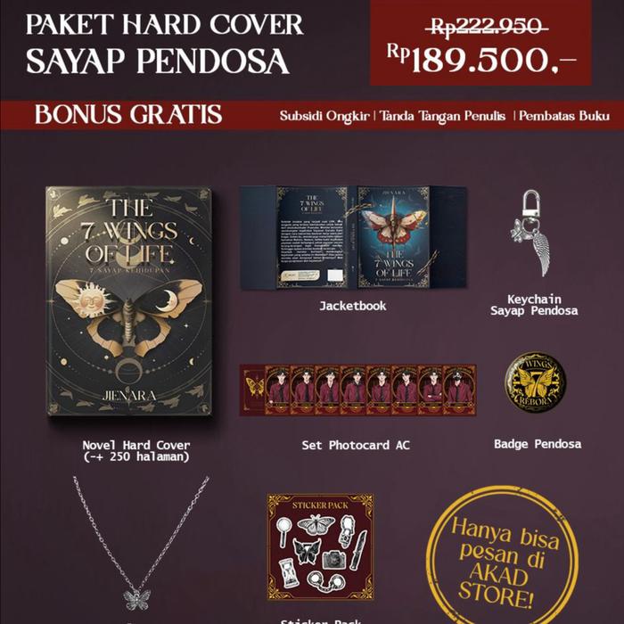 Gambar PREE ORDER - BUKU NOVEL - THE 7 WINGS OF LIFE - BUMI FIKSI MEDAN - SAYAP PNDOSA HC dari Bumifiksimedan001 Kota Medan Tokopedia
