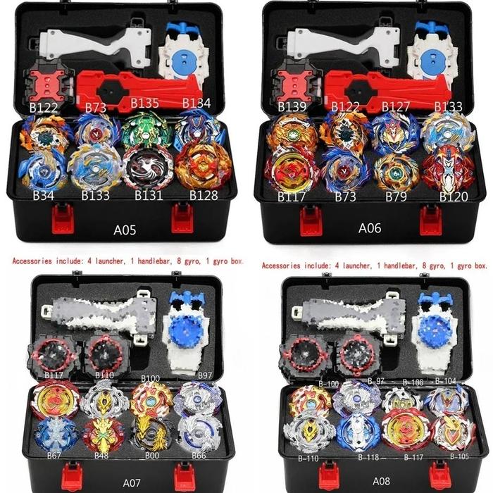 Hot Takara Tomy Beyblade Burst Metal Fusion Fighting Metal Booster Package  Toys Grip Launcher Boxs