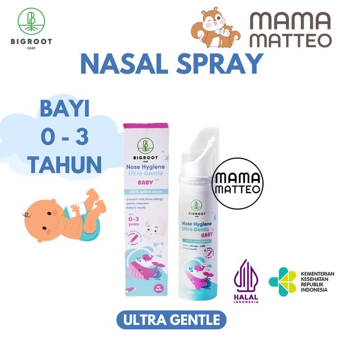 Gambar BIGROOT Nasal Spray Bayi / Nose Hygiene Ultra Gentle Baby / BANDUNG - Pink 0-3y, BIGROOT dari mamamatteoid undefined Tokopedia