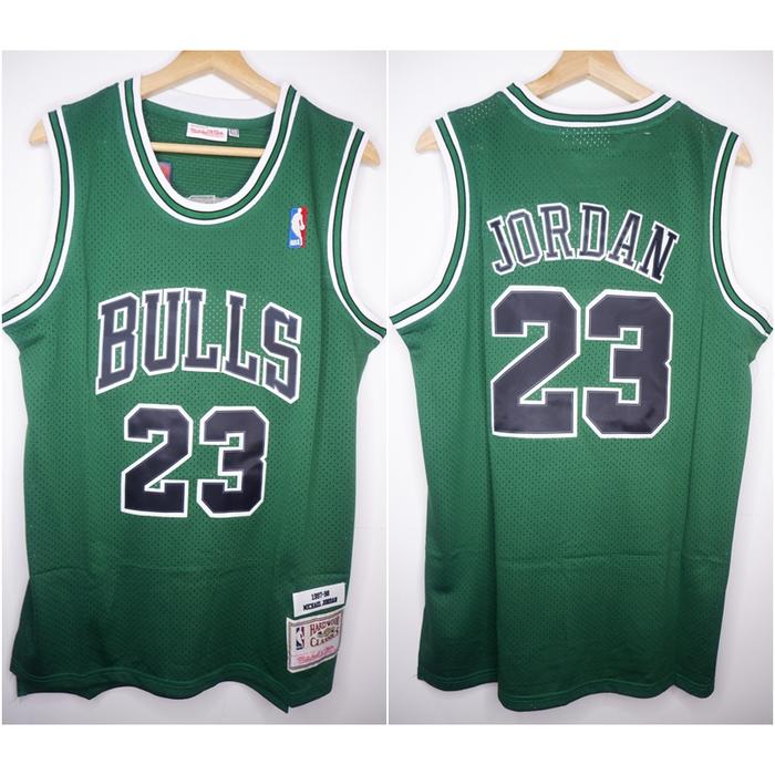 Michael Jordan Green Bulls Shirt Jual JERSEY BASKET NBA
