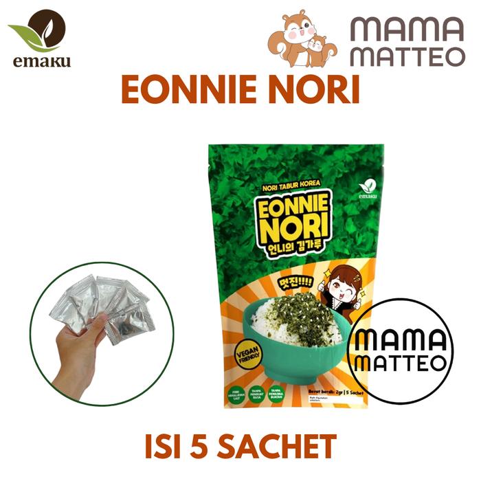 Gambar EMAKU Eonnie Nori / Rumput Laut Nori Tabur Bubuk Korea Seaweed Powder / BANDUNG - EMAKU Nori dari mamamatteoid undefined Tokopedia