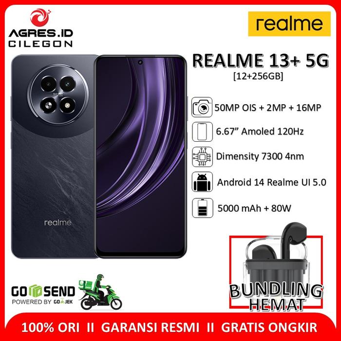 Gambar Realme 13+ 5G 12GB/256GB Original Garansi Resmi Realme Indonesia - Purple, 12/256GB dari Agres ID Cilegon undefined Tokopedia