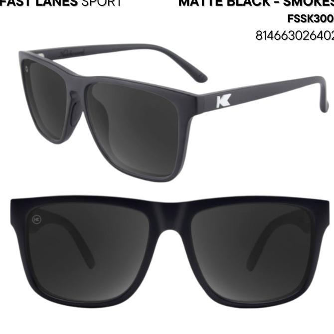 Gambar KnockAround Sunglasses Fast Lanes Sport Series Terlaris - Black Smokes dari Toko expresso undefined Tokopedia