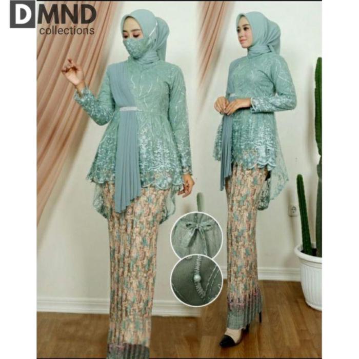 Gambar Set Kebaya Selendang Aurel - Kebaya Modern - Kebaya Wisuda - Kebaya Pesta - Atasan Kebaya Modern - Kebaya Kekinian - Kebaya Brukat - Atasan Kebaya Brokat - Set Kebaya Modern - Set Kebaya - Wardah, XXL dari Dominiq Restock undefined Tokopedia