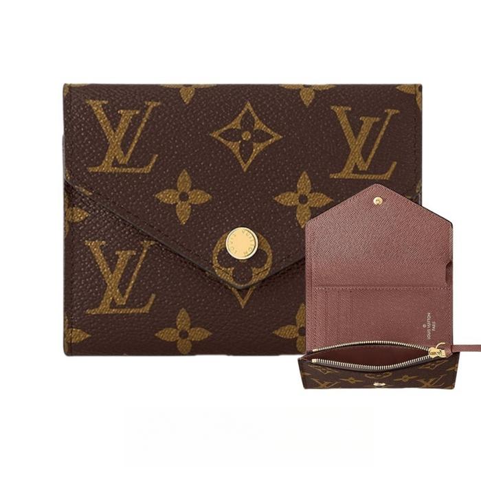 Gambar 【100% original】LV Louis Vuitton victorne Dompet wanita kecil lipat/presbyopic coklat dompet lipat wanita/Dompet koin(Box+dust bag) - Coklat dari Toko Tas LV trendy undefined Tokopedia