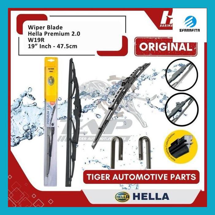 Gambar Rafita^ Wiper Blade Hella Premium 2.0 - Karet Pembersih Kaca Mobil 14" 16" 17" 18" 19" 20" 21" 22" 24" 26" Original - 19"-47.5CM dari EFARAFITA undefined Tokopedia