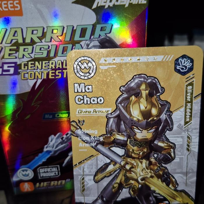Gambar BLOKEES HERO INFINITY - GALAXY TURBO 05 [MA CHAO DIVINE ARMOR - SILVER HIDDEN RARE] dari Shiny Cards undefined Tokopedia