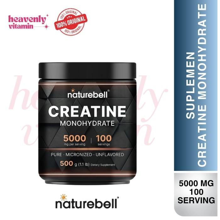 Gambar New Naturebell Creatine Monohydrate 3,000 Mg - Micronized - 300 Capsules Best Seller - 5000mg-500gram dari Toko Zerow undefined Tokopedia