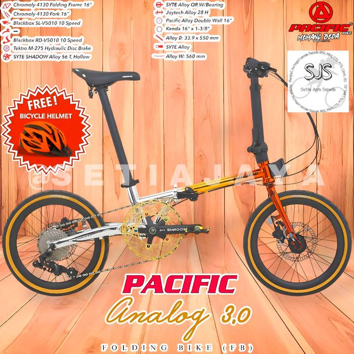 Jual (INSTANT) Sepeda Lipat 16 Inch PACIFIC ANALOG CHROMOLY