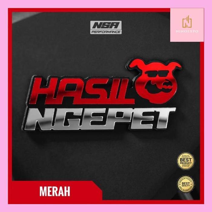 Gambar Ninoex_ Nsa Emblem Hasil Ngepet Logo Hasil Ngepet Bukan Sticker Atau Stiker Hasil Ngepet Aksesoris Motor Keren Varias Motor Modifikasi Motor Beat Vario Nmax Stiker Cutting Hasil Ngepet Emblem Stiker Motor Keren - Merah dari Ninoexpo undefined 5 Tokopedia